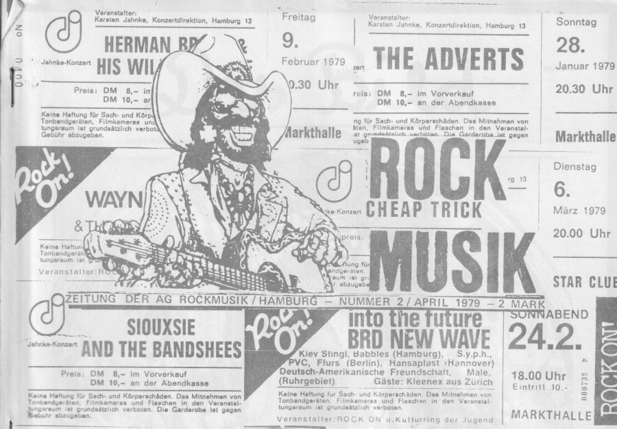 1979 … when the focus turned from prog rock to punk: Rockmusik (Zeitung der AG Rockmusik Hamburg)